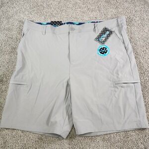 Birdie Bound Golf Shorts Mens 44 Performance Stretch Frisbee Disc 9 Preppy Cargo